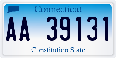 CT license plate AA39131