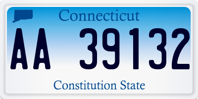 CT license plate AA39132