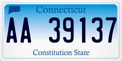 CT license plate AA39137