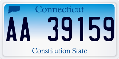 CT license plate AA39159