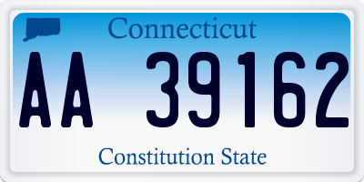 CT license plate AA39162