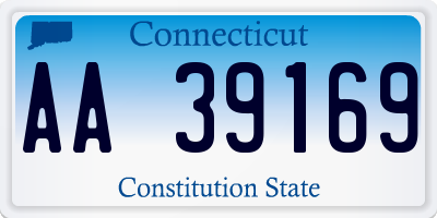 CT license plate AA39169