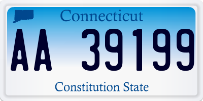 CT license plate AA39199