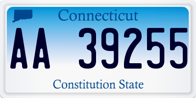 CT license plate AA39255