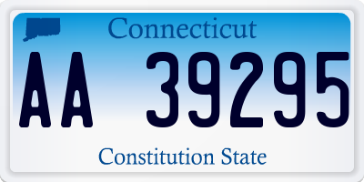 CT license plate AA39295
