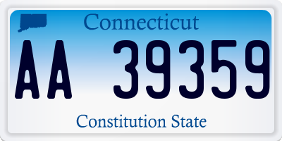 CT license plate AA39359