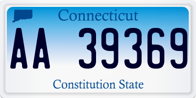 CT license plate AA39369