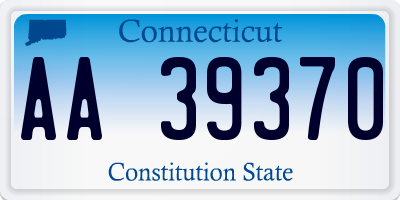 CT license plate AA39370