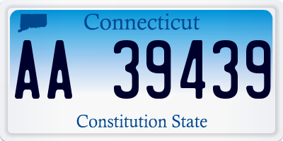 CT license plate AA39439