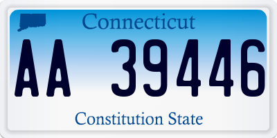 CT license plate AA39446