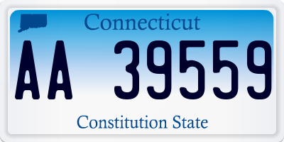 CT license plate AA39559