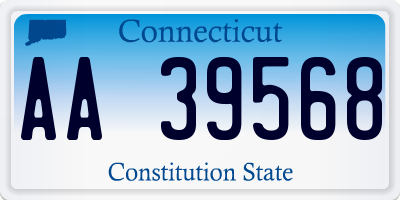 CT license plate AA39568