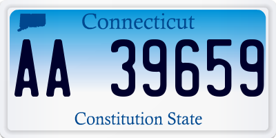 CT license plate AA39659