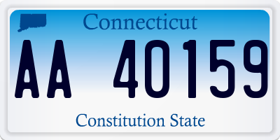 CT license plate AA40159