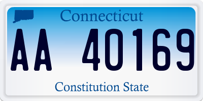 CT license plate AA40169