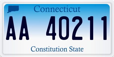 CT license plate AA40211