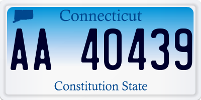 CT license plate AA40439