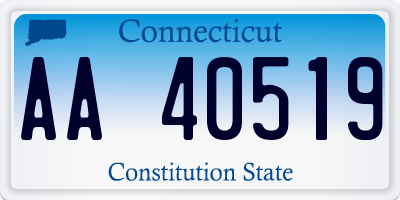 CT license plate AA40519