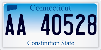 CT license plate AA40528