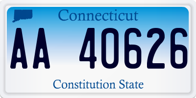CT license plate AA40626