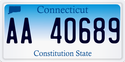 CT license plate AA40689