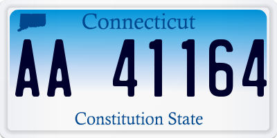 CT license plate AA41164