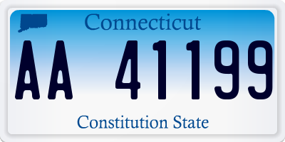 CT license plate AA41199