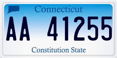 CT license plate AA41255