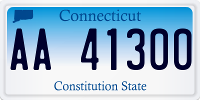 CT license plate AA41300