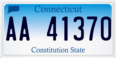 CT license plate AA41370
