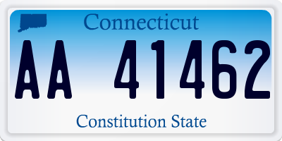 CT license plate AA41462