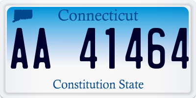 CT license plate AA41464