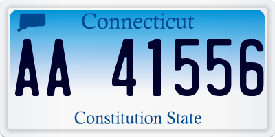 CT license plate AA41556