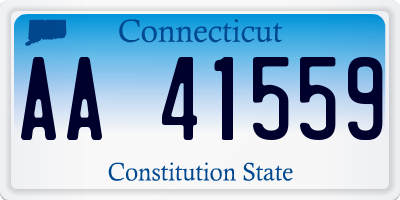 CT license plate AA41559