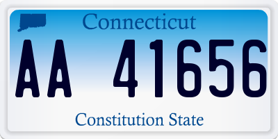 CT license plate AA41656