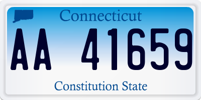 CT license plate AA41659