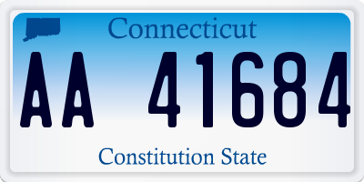 CT license plate AA41684