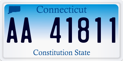 CT license plate AA41811