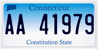 CT license plate AA41979