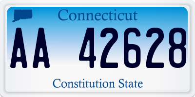 CT license plate AA42628