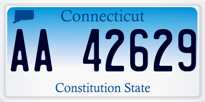 CT license plate AA42629