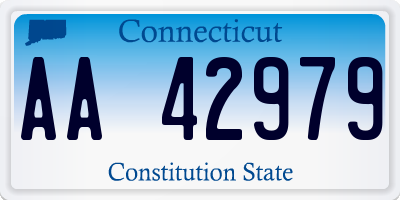 CT license plate AA42979