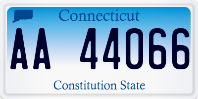 CT license plate AA44066