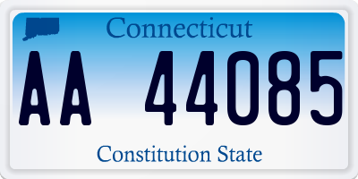 CT license plate AA44085