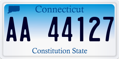 CT license plate AA44127