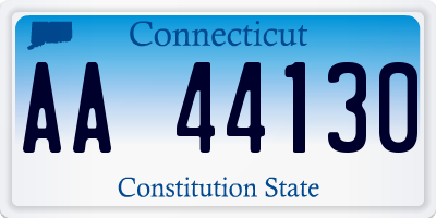 CT license plate AA44130