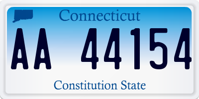 CT license plate AA44154