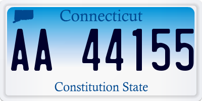 CT license plate AA44155