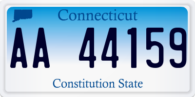 CT license plate AA44159