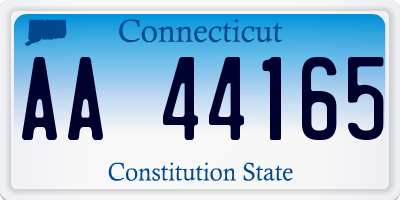 CT license plate AA44165